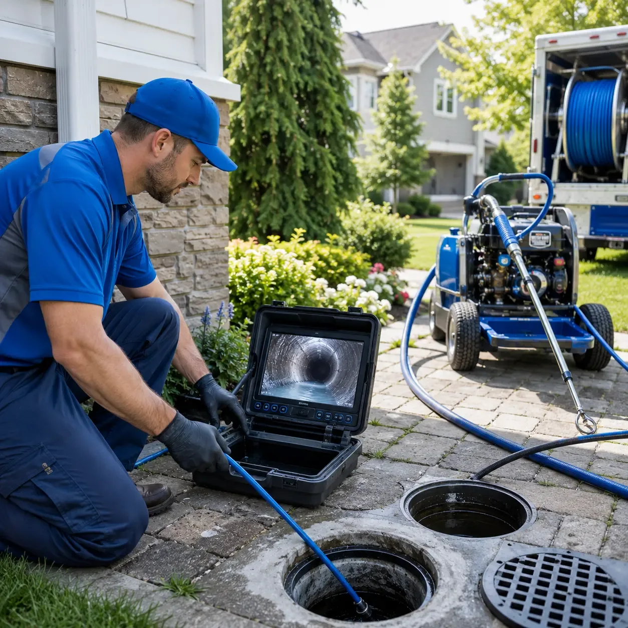 Outdoor drain cleaning professionals serving Huntsville, OH